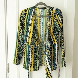 NWT House of Harlow x REVOLVE Tie Front Blouse